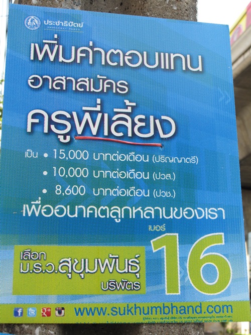 มาดู...ป้ายหาเสียงของผู้สมัครผู้ว่าฯ กทม. 2556