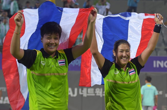 แทมมี่-ลักษิกา คว้าเหรียญทอง เทนนิสหญิงคู่ เอเชียนเกมส์ 2014