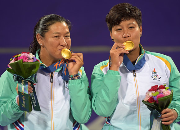 แทมมี่-ลักษิกา คว้าเหรียญทอง เทนนิสหญิงคู่ เอเชียนเกมส์ 2014