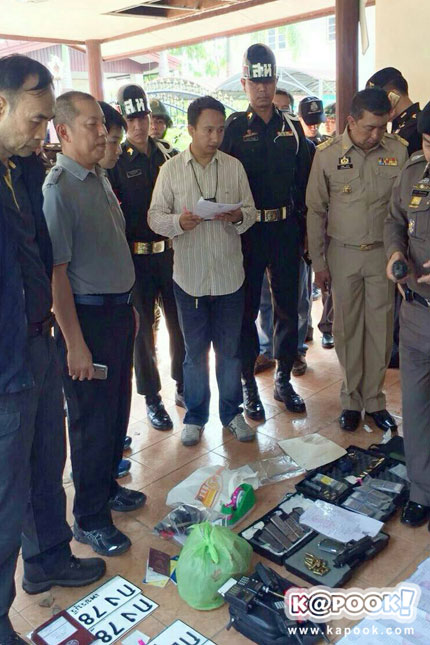 ทหารบุกจู่โจมค้นบ้านผู้มีอิทธิพล จ.นครปฐม 6 จุด ยึดของผิดกฎหมายเพียบ
