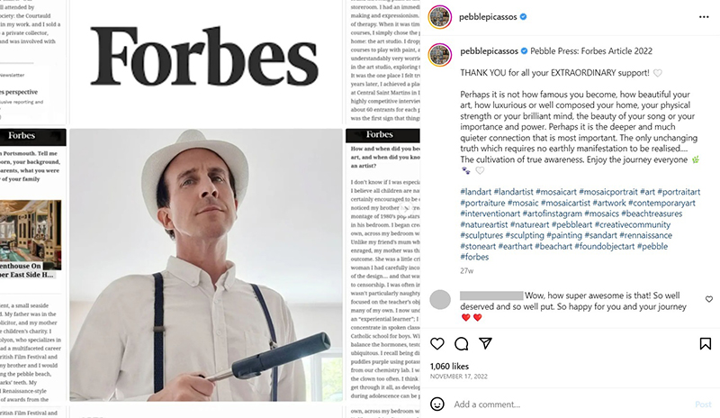 ศิลปินระดับโลก เรียงหินแม่น้ำโขงเป็นหน้า ทิม พิธา ขึ้นแคปชั่นนี้... เด็ดมาก !