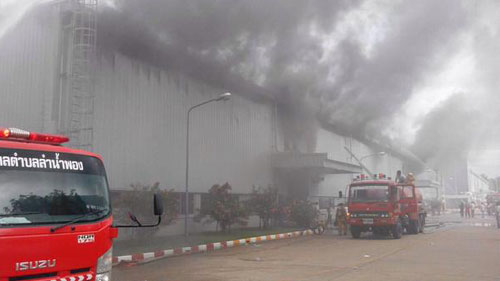 ไฟไหม้โรงงานพานาโซนิค ขอนแก่น อพยพคนงาน 3 พันคน