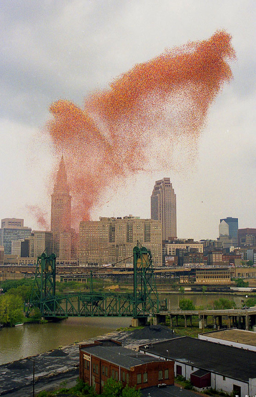 อุทาหรณ์เตือนใจ เมื่อลูกโป่ง 1.5 ล้านลูกลอยในท้องฟ้า หายนะก็เกิดขึ้น