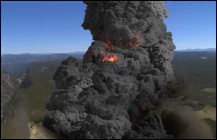ภาพจำลองการเกิด Super-Volcano